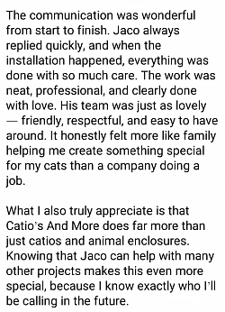 Review for Catios & More